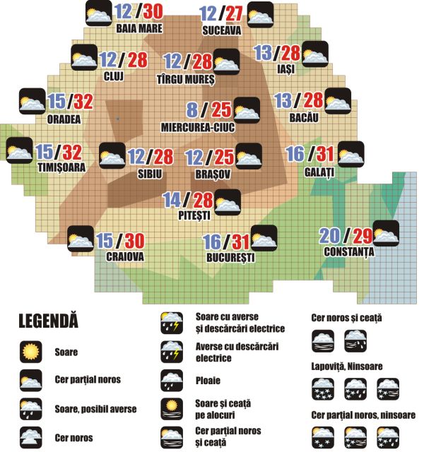 Prognoza meteo (20.08. - 21.08.2025)